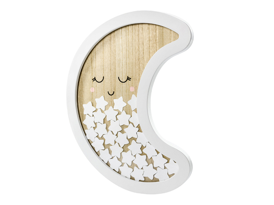 Wooden guest book - Moon, 38.5x30cm