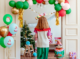 Standing foil balloon Elf, 46x88 cm, mix