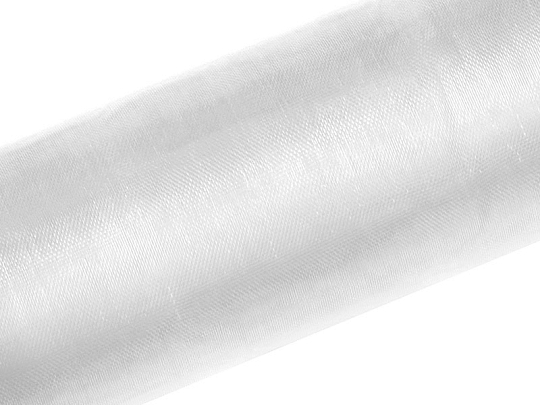 Organza Plain, white, 1.50 x 50m (1 pc. / 50 lm)