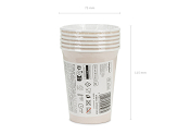 Paper Cups, beige, 250ml (1 pkt / 6 pc.)