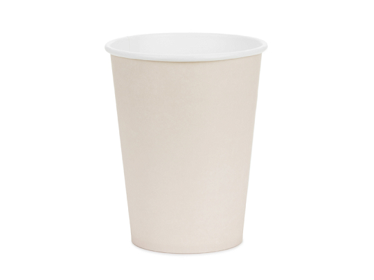 Paper Cups, beige, 250ml (1 pkt / 6 pc.)