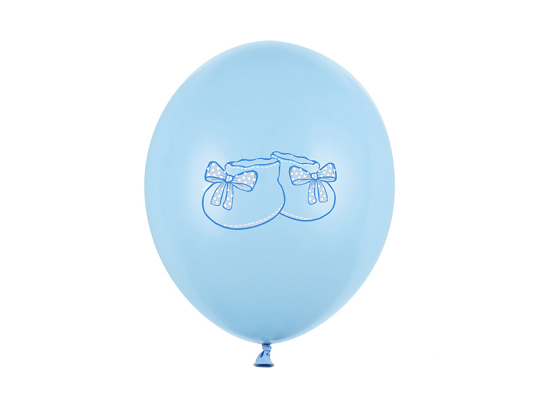 Balloons 30cm, Bootee, Pastel Baby Blue (1 pkt / 50 pc.)