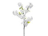 Artificial flower - Blooming Cherry, 97 cm, white