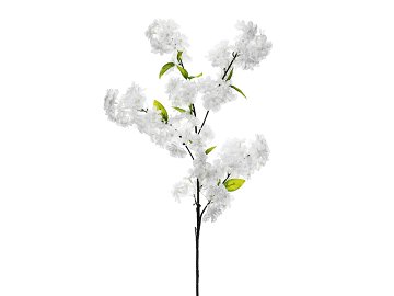 Artificial flower - Blooming Cherry, 97 cm, white