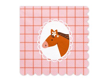 Horse Napkins, 33x33 cm, mix (1 pkt / 12 pc.)