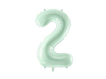 Foil Balloon Number ''2'', 72cm, green