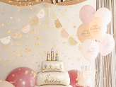 Balloons 30 cm, Happy Birthday, pink mix (1 pkt / 6 pc.)