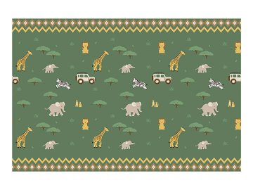 Tablecloth Safari, 180x120 cm, mix