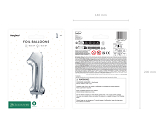 Foil Balloon Number ''1'', 72cm, silver