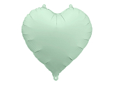 Foil Balloon Heart, 45cm, green