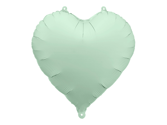 Foil Balloon Heart, 45cm, green