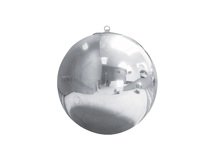 Inflatable Mirror Ball, silver, approx. 90 cm