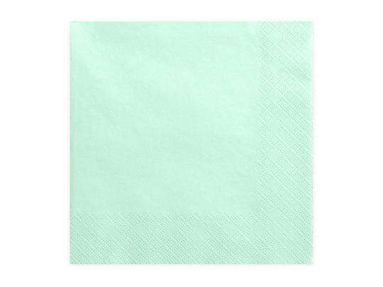 Napkins, 3 layers, mint, 33x33cm (1 pkt / 20 pc.)