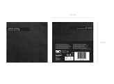 Napkins, 3 layers, black, 33x33cm (1 pkt / 20 pc.)