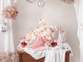 Cake toppers Flowers, mix, 13-14.5 cm. (1 pkt / 8 pc.)