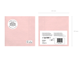 Paper Napkins, light pink, 33x33 cm (1 pkt / 20 pc.)