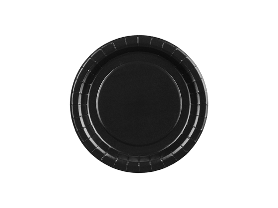 Paper Plates, black, 18 cm (1 pkt / 6 pc.)
