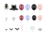 Balloon garland Halloween, mix