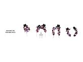 Balloon garland Halloween, mix