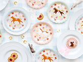 Plates Horses, 18 cm, mix (1 pkt / 6 pc.)