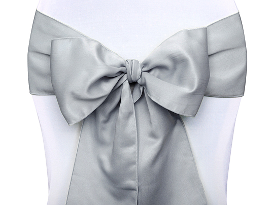 Chair sashes, silver, 0.15 x 2.75 (1 pkt / 10 pc.)