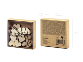 Wooden confetti Hearts, 2x2cm (1 pkt / 50 pc.)