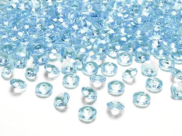 Diamond confetti, turquoise, 12mm (1 pkt / 100 pc.)