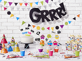 Party Hats Monsters, mix, 16cm (1 pkt / 6 pc.)