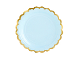 Plates, light blue, 18cm (1 pkt / 6 pc.)
