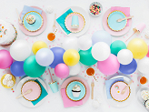 Plates, light blue, 18cm (1 pkt / 6 pc.)