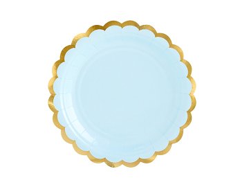 Plates, light blue, 18cm (1 pkt / 6 pc.)