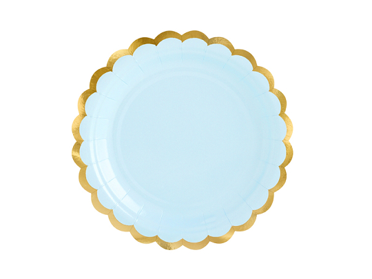 Plates, light blue, 18cm (1 pkt / 6 pc.)