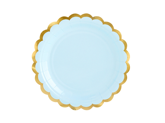 Plates, light blue, 18cm (1 pkt / 6 pc.)