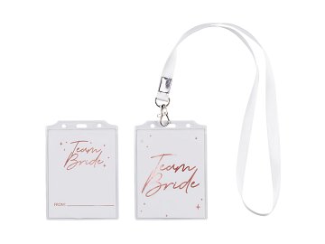Team Bride Badge, 8,7x12,5cm (1 pkt / 4 pc.)