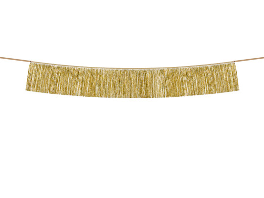 Fringe garland, gold
