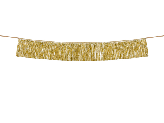 Fringe garland, gold