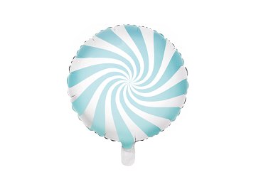 Foil Balloon Candy, 35cm, light blue