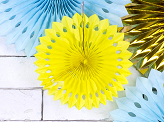 Decorative Rosettes, Yellow, 20-30cm (1 pkt / 3 pc.)