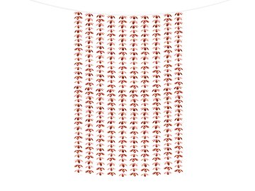 Party curtain - Flowers, rose gold, 100x210cm