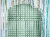 Foil balloon curtain double-sided, sage, 55 x 110 cm