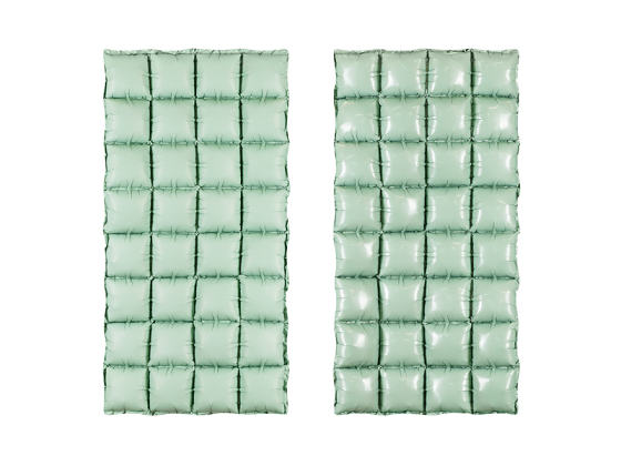 Foil balloon curtain double-sided, sage, 55 x 110 cm