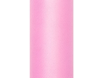 Tulle Plain, light pink, 0.3 x 9m