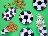 Plates Football, mix, 18cm (1 pkt / 6 pc.)