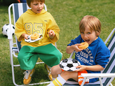Plates Football, mix, 18cm (1 pkt / 6 pc.)