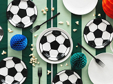 Plates Football, mix, 18cm (1 pkt / 6 pc.)
