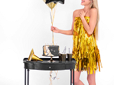 Foil balloon Happy Birthday, 40cm, black