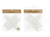 Decorative cake boxes, white, 16x8.5x9.5cm. (1 pkt / 10 pc.)