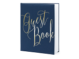Guest Book, 20x24.5cm, navy blue, 22 pages
