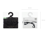 Lace carnival mask, black, 20 x 7.3 cm