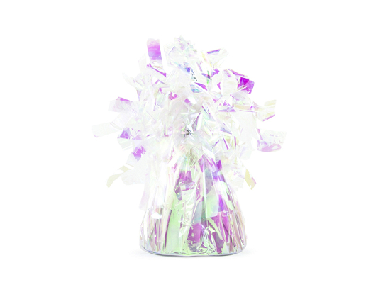 Foil balloon weight, iridescent (1 pkt / 4 pc.)
